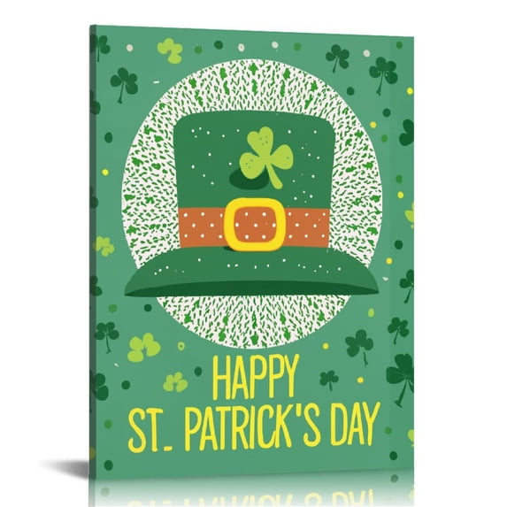 Nawypu Happy St. Parikh's Day Sign Wall Art Irish Home Signs Decor, Hanging Door Metal Sign, St Patricks Day Decor, Rustic Farmhouse Decor