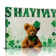 thumbnail image 1 of Nawypu Happy St. Patrick's Day Shamrock Clover Canvas Wall Art  Printed Pictures Artwork Posters Paintings Decoration for Living Room Bedroom Office Coffee Club New Home St. Patrick's Day Gifts, 1 of 6