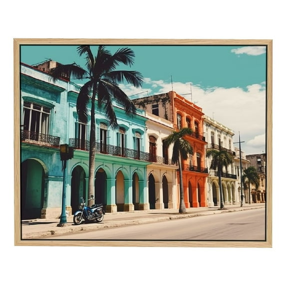 Nawypu Havana Cuba Beachfront Street Canvas Art Print Wall Decor
