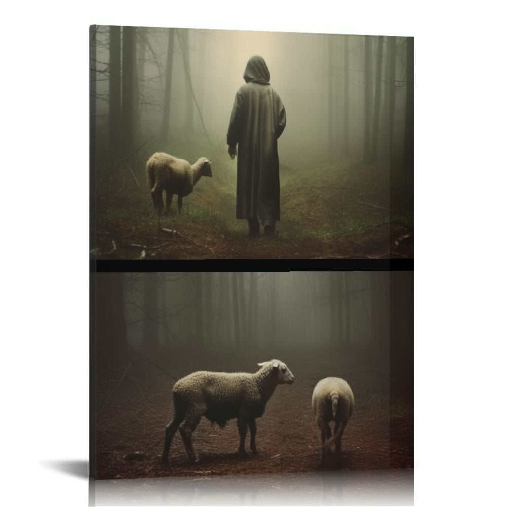 Nawypu He Ran, He Rescued He Carried Canvas Print Depicting Jesus and ...