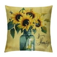 thumbnail image 1 of Nawypu  Hello Sunshine Sunflower Eucalyptus Leaves Throw Pillow Cover,Spring Summer Yellow Cushion Case Decoration for Sofa Couch, 1 of 5