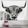 thumbnail image 1 of Nawypu  Highland Cow Print Wall Art Tapestry Bull Western Room Decor Portrait Cattle Farmhouse Animal Wildlife Funny Cute Art Wall Hanging Bedroom Living Dorm Fabric, 1 of 6