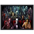 thumbnail image 1 of Nawypu  Horror Movies Canvas Poster Wall Art Framed,Modern Decoracion Prints Painting Posters Artwork for Bedroom Living Room Game Study Room Club Wall Decor (Frame), 1 of 4
