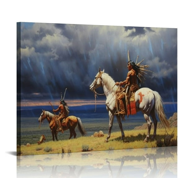 Nawypu Horse Native American Indian Native American Poster Decorative Painting Canvas Wall Art Living Room Posters Bedroom Painting