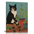 thumbnail image 1 of Nawypu I Do What I Want Canvas Wall Art Prints Funny Cat Themed Art Decor for Office Farmhouse Home Bathroom Bedroom Living Room Kitchen,Cat Lovers Mom Owner Gifts, Paintings Art Decor, 1 of 4