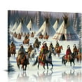 thumbnail image 1 of Nawypu Indian Native American Chief Tribe with Horse Poster Picture HD Wall Art Canvas Print Aesthetic Artwork for Bedroom Living Room Decor, 1 of 6