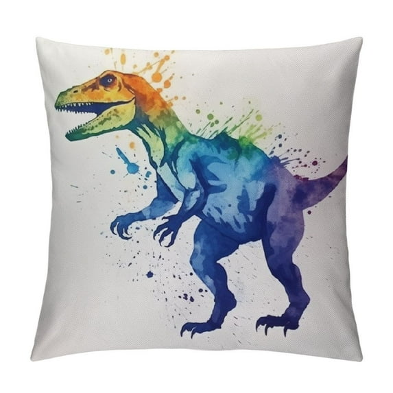 Nawypu Inspiring Saying Quote Motivational Phrases Dinosaur Throw Pillow Case, 18 x 18 Inch Set of 6, Gifts Nursery Child Classroom Decoration, Pillows Cover for Sofa Couch Bed, Child Room Decor