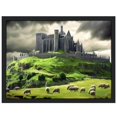 thumbnail image 1 of Nawypu Ireland Cashel Castle Canvas Wall Art For Living Room Bedroom Landscape Prints Posters Pictures Printing Decor With Framed, 1 of 4