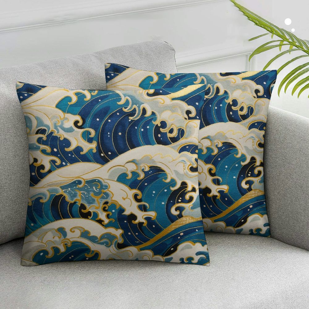 Nawypu Japanese Pillow Covers,Decorative Throw Pillow Traditional