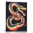 thumbnail image 1 of Nawypu  Japanese Tattoo Shop Wall Art Vintage Snake Tattoo Poster Canvas Painting Posters and Prints Wall Art Pictures for Living Room Bedroom Decor, 1 of 4