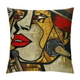 thumbnail image 1 of Nawypu Jazz Art Pillow Cover,Abstract Jazz Music Art with and Piano Painting Cushion Covers Home Decorative Throw Pillowcases, 1 of 5