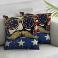 thumbnail image 1 of Nawypu  of July Pillow Covers 2pcs American Flag Stars Funny Patriotic Throw Pillowcase Independence Day Farmhouse Cushion Case Pillowcase Decorations for Sofa Couch, 1 of 6