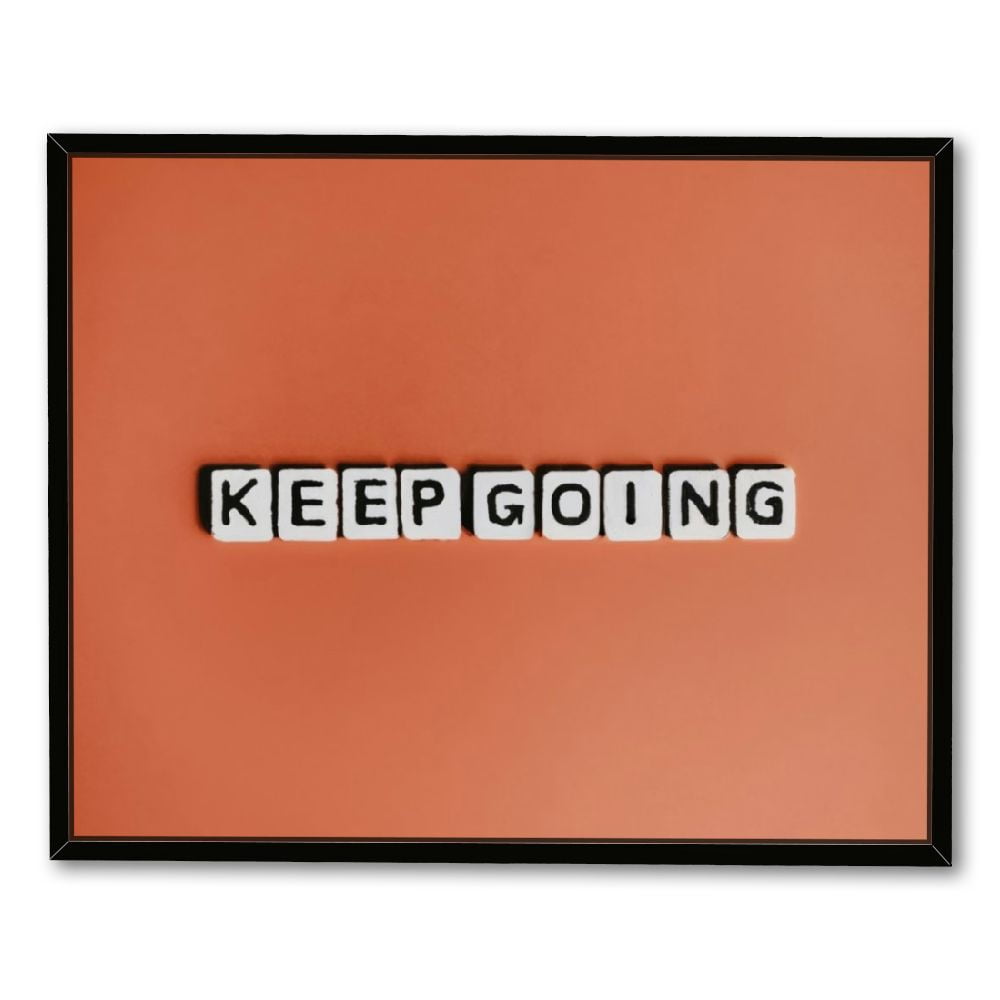 Nawypu Keep Going Wall Art - Motivational Wall Picture - Text Design ...