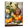thumbnail image 1 of Nawypu Kitchen Canvas Wall Art Vintage Fruits Flowers Artwork - 16" x 20" Retro Fruits Canvas Painting Modern Pictures Canvas Print Framed for Dining Room Home Wall Decor, 1 of 3