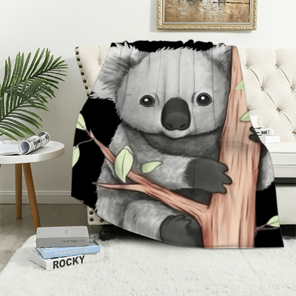 Nawypu Koala Blanket Just A Girl Who Loves Koalas Blanket Koala Decor