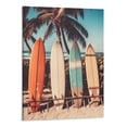 thumbnail image 1 of Nawypu Landscape Wall Art Vintage Beach Surfboard Scenery Poster Prints on Canvas Artwork for Living Room Home Decor 16x20inch, 1 of 3