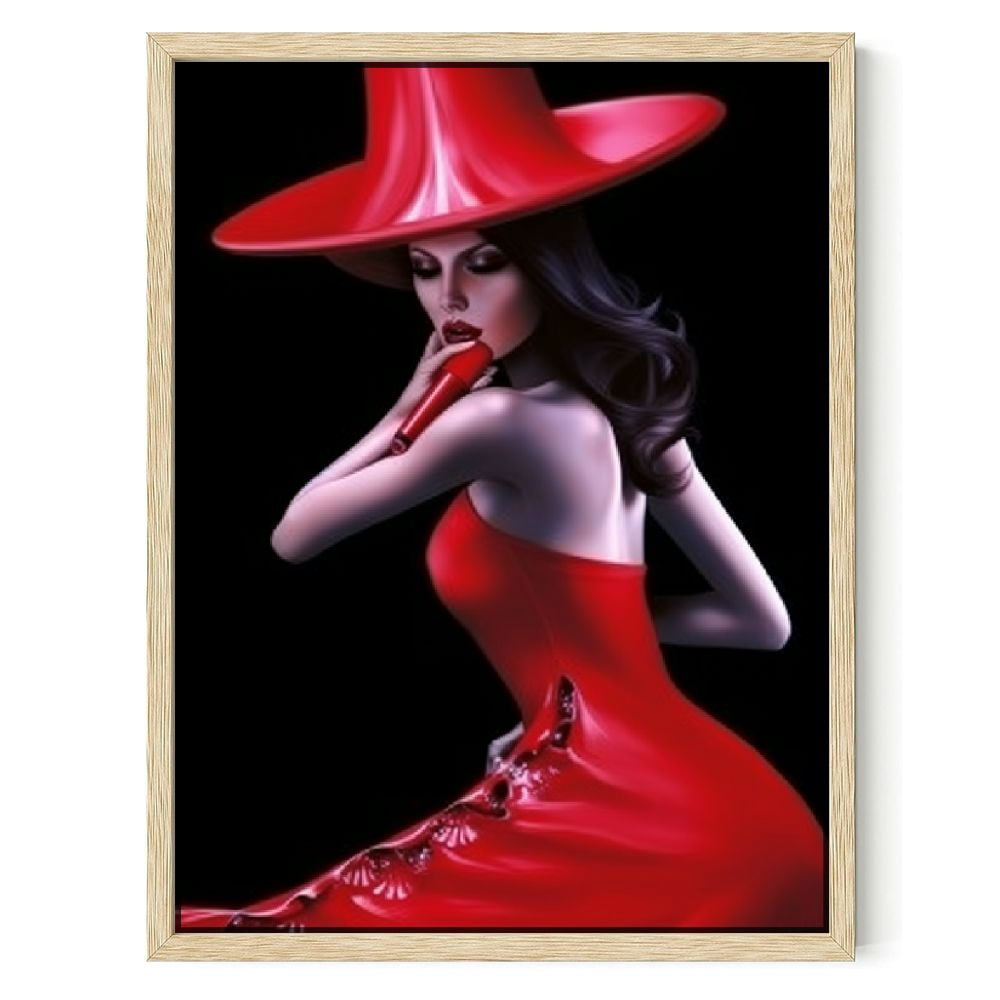 Nawypu Large Canvas Wall Art Fashion Woman Nails Pictures Beauty Salon ...