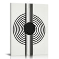 thumbnail image 1 of Nawypu  Large Framed Boho Canvas Wall Art Set of  Mid Century Modern room Decor, Minimalist Geometric Abstract Boho Bathroom wall art Canvas Prints Ready To Hang Bedroom decor, 1 of 5