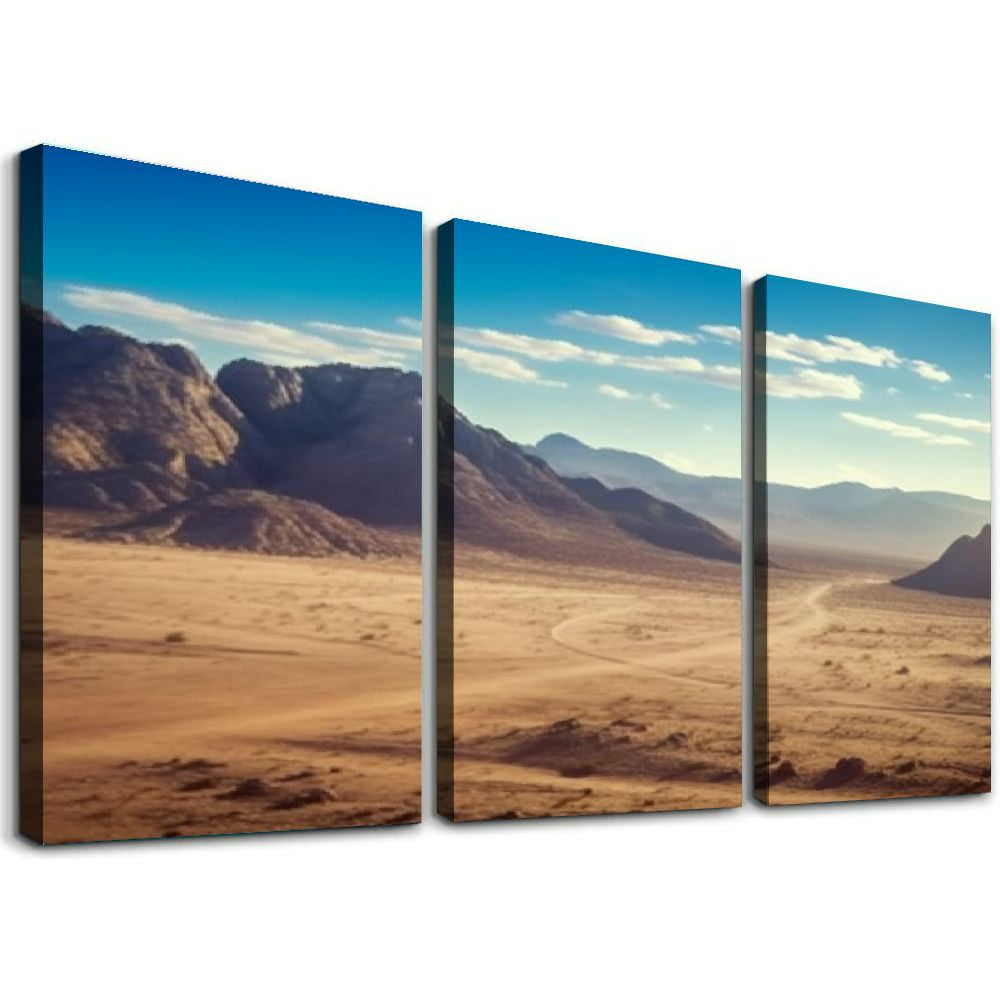 Nawypu Large Framed Wall Art Ready to Hang Aerial view over the Namibia