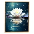 thumbnail image 1 of Nawypu Large floral canvas wall art, lotus flower canvas print, zen wall art for spiritual meditation yoga room Framed, 1 of 4
