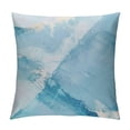 thumbnail image 1 of Awypu Light Blue Throw Pillow Case  Gold Teal Abstract Fluid Decorative Pillow Covers Blue Aqua Turquoise Funky Marble Textured Pillow Protector for Bedroom Home Outdoor, 1 of 5