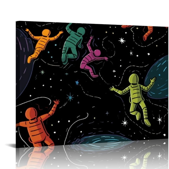 Nawypu Lost in Space Floating Cast TV Show Cool Wall Decor Art Print Poster 12x18