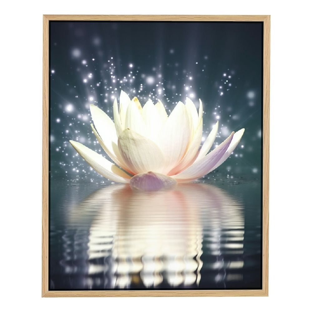 Nawypu Lotus Floral Canvas Prints Art for Zen Office Decor Wall Art ...