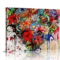 thumbnail image 1 of Nawypu Love Heart Canvas Wall Art Abstract Romantic Artwork Flower Floral Picture Print for Bedroom Vintage Paintings Framed and Stretched Ready to Hang, 1 of 5