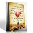 thumbnail image 1 of Nawypu Love Is Patient Love Is Kind Wall Art Framed Quotes Poster Vintage Canvas 1 corinthians 13 4-8 Bible Verses Wall Art Painting Pictures Decorations Framed (16x20 inch), 1 of 4