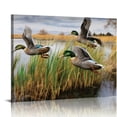 thumbnail image 1 of Nawypu Mallard Duck Drake Duck Flying Duck Hunting Duck Lake Michigan Waterfowl Art Nature Scenery Still Li Wall Art Paintings Canvas Wall Decor Home Decor Living Room Decor Aesthetic, 1 of 6