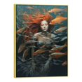 thumbnail image 1 of Nawypu  Mermaid Fish Swirling Painting Canvas Wall Art, Design by Sheila Wolk, 1 of 4