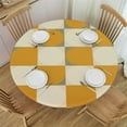 thumbnail image 1 of Nawypu  Mid Century Modern Abstract Geometric Pattern Waterproof Table Cloth Cover Decorations Fabric Tablecloth for Kitchen Dining Room Picnic Party Decor Round, 1 of 7