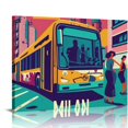 thumbnail image 1 of Nawypu Milan Art Print Poster, Italy Wall Art Painting Decor, Europe Art Home Decor Artwork For Bedroom Living Room Bathroom Decor, 1 of 4