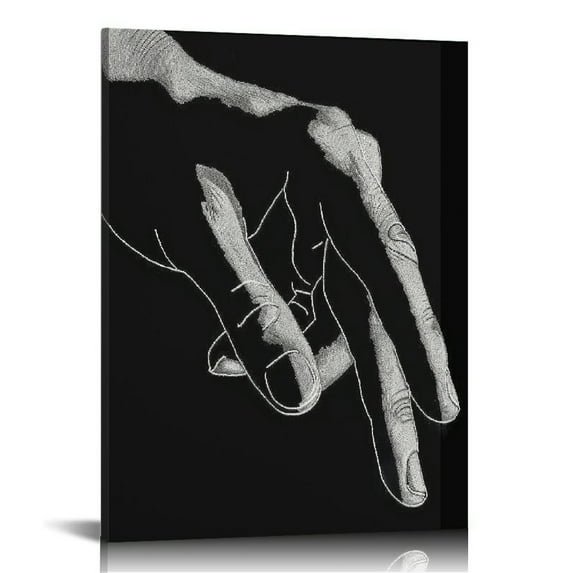 Nawypu Minimalist Black and White Canvas Wall Art Love Painting for Couples Bedroom Line Drawing Art Poster Prints Framed Artwork Pictures Bathroom Living Room Wall Decor Ready to Hang