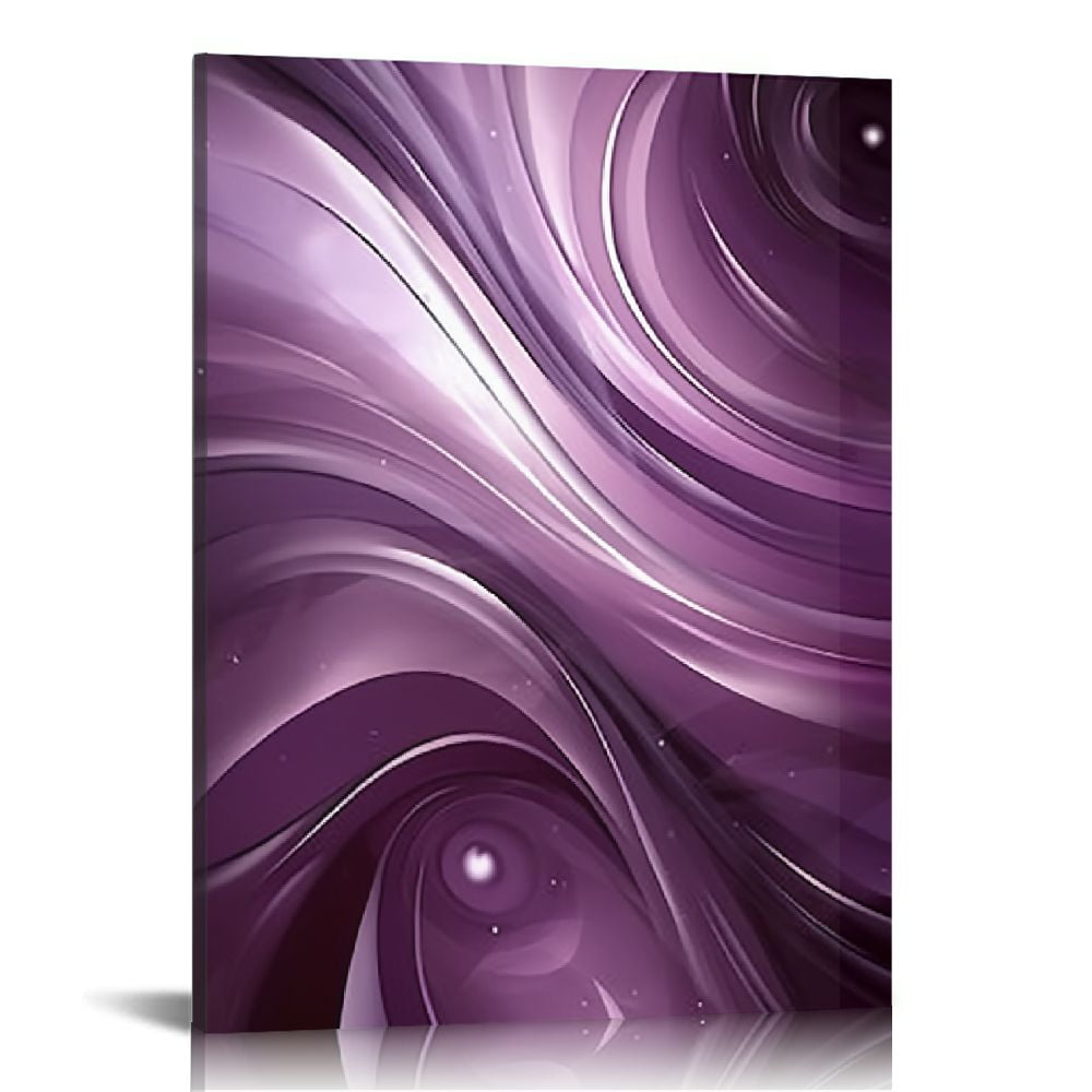 Nawypu Modern Abstract Purple Wall Art Large Picture Canvas Print Wall