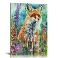 thumbnail image 1 of Nawypu Modern Animal Canvas Poster Wall Art Decor, Framed Fox Poster Wall Decor for living room, bedroom, kids room, nursery, home decor, 1 of 5
