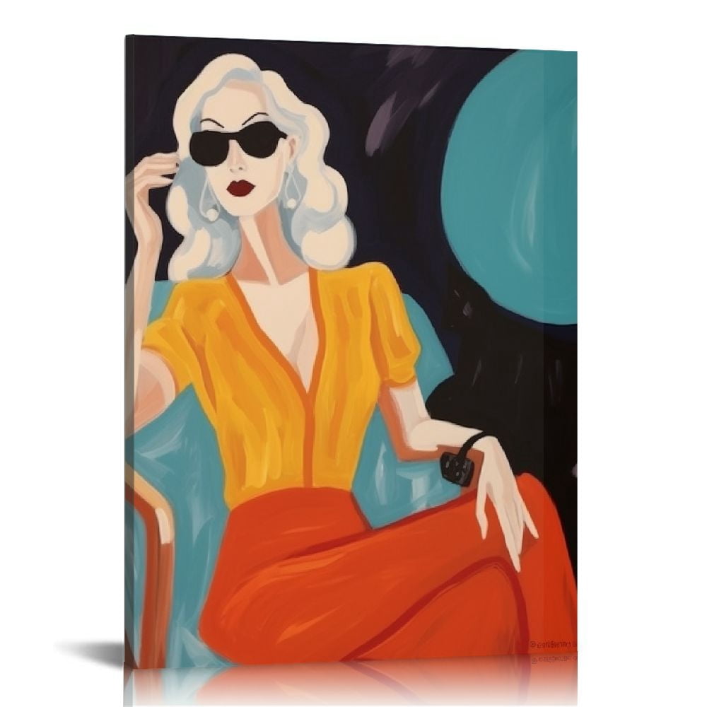 Nawypu Modern Canvas Art Portrait of Adriana Fashion Women with ...