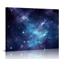 thumbnail image 1 of Nawypu Modern Canvas Artwork Blue Galaxy Colorful Starry Sky Canvas Wall Art for Living Room Bedroom Home Décor, 1 of 4