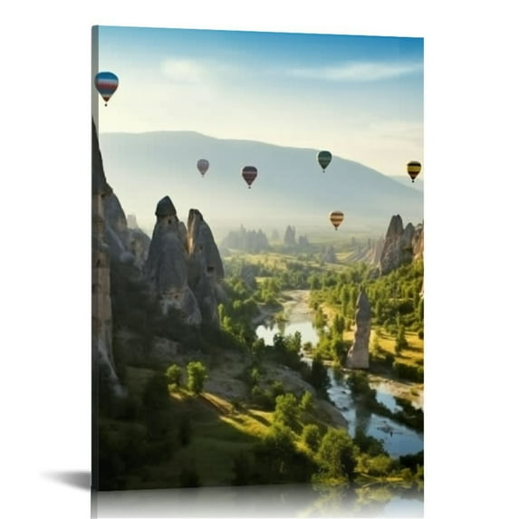 Nawypu Modern Canvas Wall Art - Cappadocia Central Anatolia Turkey - Large Size Wall Paintings Wall Posters for Bedroom Living Room Home Decor