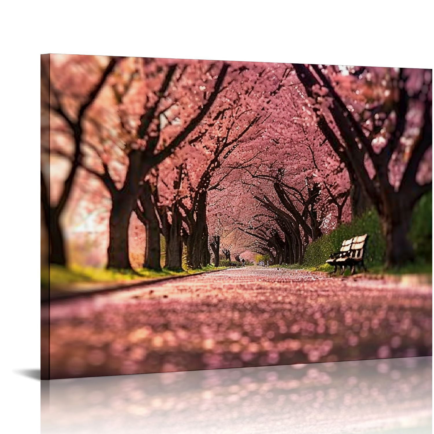 Nawypu Modern Cherry Blossom Trees Wall Art Canvas Picture Artwork ...