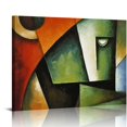 thumbnail image 1 of Nawypu Modern Contemporary Wall Art Framed Colorful Pattern Pictures Canvas Wall Art Decor Wall Art Canvas Paintings Kitchen Bathroom Office Black Framed Prints Modern Artwork for Living Room, 1 of 5