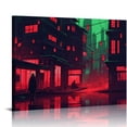 thumbnail image 1 of Nawypu  Modern Night City Japanese Anime Punk Neon Boat Samurai canvas Art Wall Hanging Living Room Bedroom Dormitory Digital Printing Home Decoration, 1 of 4
