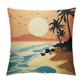 thumbnail image 1 of Nawypu  Modern Tropical Pillow Covers Palm Leaves Decorative Pillows Case Soft Tropical Decoration for Patio Garden Bed Home Decor, 1 of 5