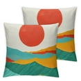 thumbnail image 2 of Gold Botanical Outdoor Pillow Covers – Waterproof 16x16 Inch, For Patio, Garden & Sofa 2 of 13