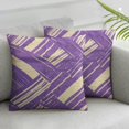 Nawypu Modern Purple Decorative Pillow Covers Violet Geometric Pillow Case Abstract Sofa Pillow