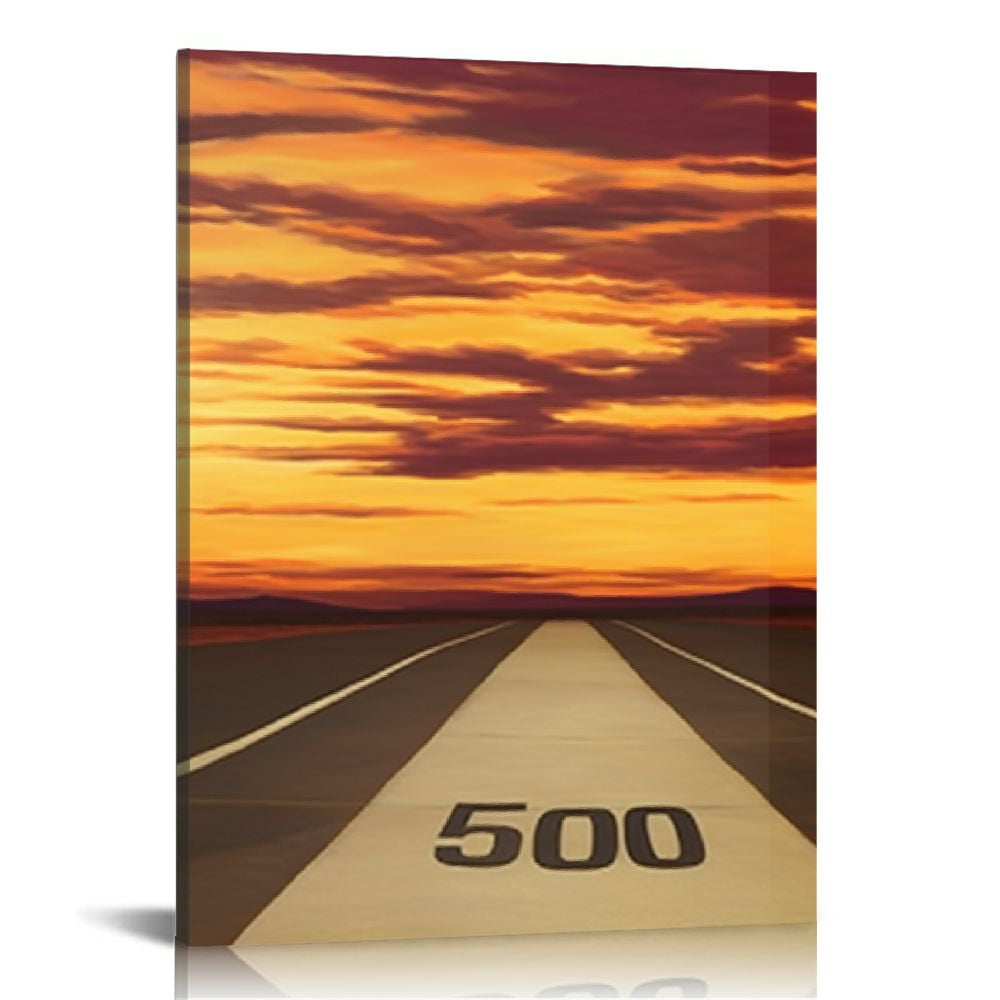 Nawypu Mojave Desert Route 66 Canvas Art Set California Sunrise