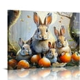 thumbnail image 1 of Nawypu  Mother Rabbit And Baby Rabbits Printed Canvas Wall Art, Gifts & Keepsakes, Ready to Hang, 1 of 6