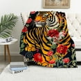 thumbnail image 1 of Nawypu Multi-Size Blanket Tiger Art Throw Blankets for Couch Soft Fluffy Cozy Warm Luxury Flannel Blanket Teens Size for Women Boys Girls Gifts Medium, 1 of 6