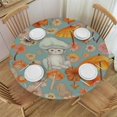 thumbnail image 1 of ONETECH Mushrooms Round Tablecloth,Groovy Hippie Flowers Circle Table Cloth Polyester Waterproof Table Cover for Home Kitchen Dining Party Pinic Patio Outdoor Decor, 1 of 7