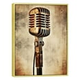 thumbnail image 1 of Nawypu  Music Canvas Print Wall Art Vintage Studio Microphones Music Instrument Pictures Closeup Relax Artwork for Living Room Bedroom Music Room Decor Ready to Hang, 1 of 4